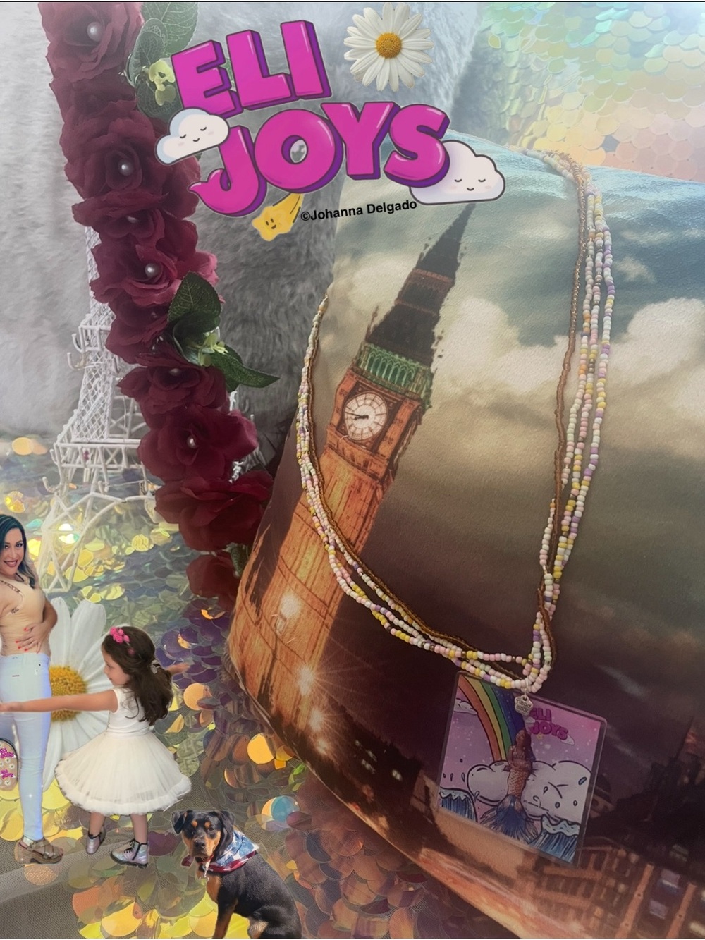 ELIJOYS - Mermaid Princess ©️JD on beaded belt/necklace OS